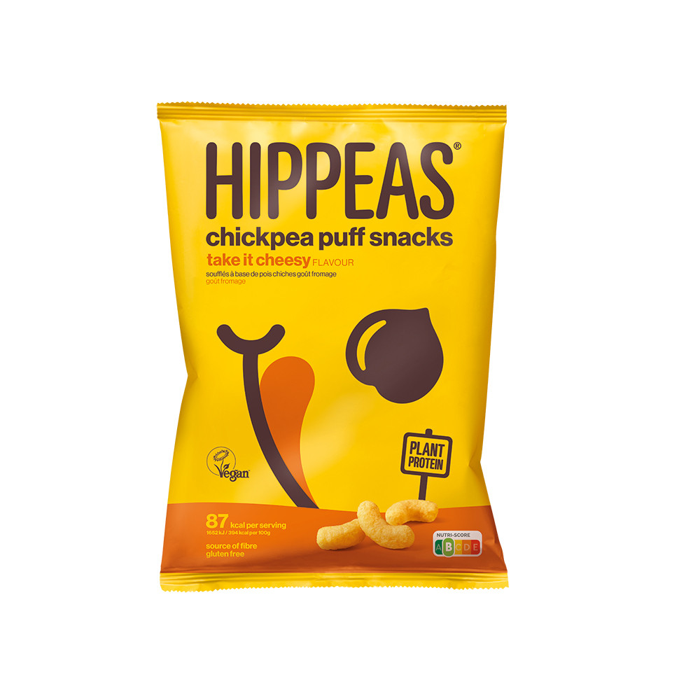 Hippeas Chickpea Puff Snacks Vegan Take it Cheesy 12 x 22g