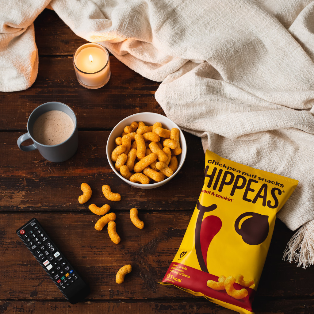 Hippeas Chickpea Puff Snacks Vegan Sweet & Smokin 8 x 78g