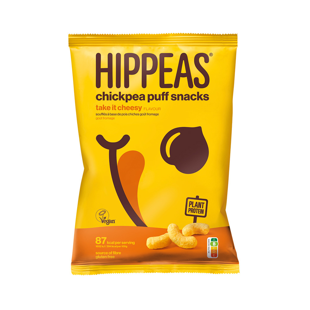 Hippeas Chickpea Puff Snacks Vegan Take it Cheesy 8x78g