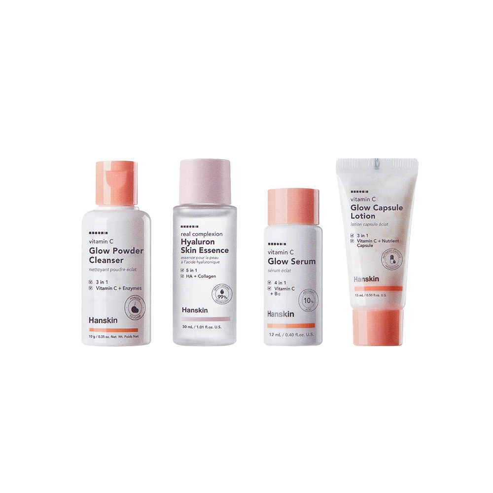 Hanskin Glow Skin On The Go Skincare Set