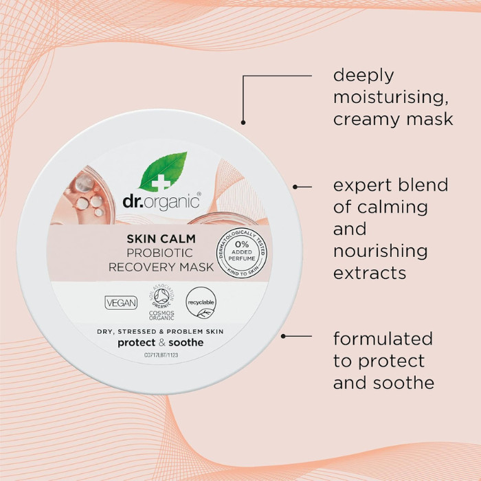 Dr Organic Skin Calm Probiotic Recovery Mask 100ml