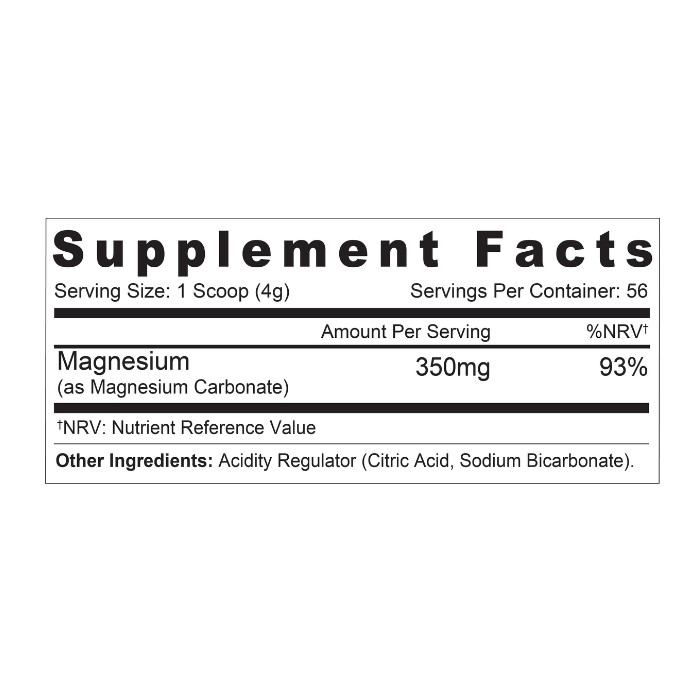 Sunshine Nutrition Magnesium Powder Original 8oz