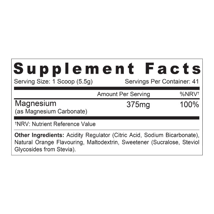 Sunshine Nutrition Magnesium Powder Orange 8oz