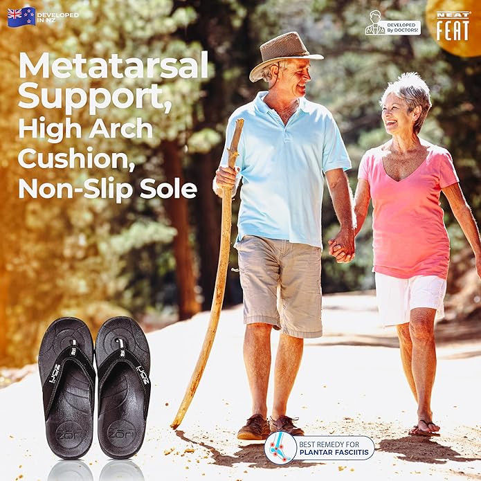 Neat Feat Zori Sandal Thong Black Size 09