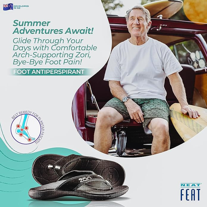 Neat Feat Zori Sandal Thong Black Size 09