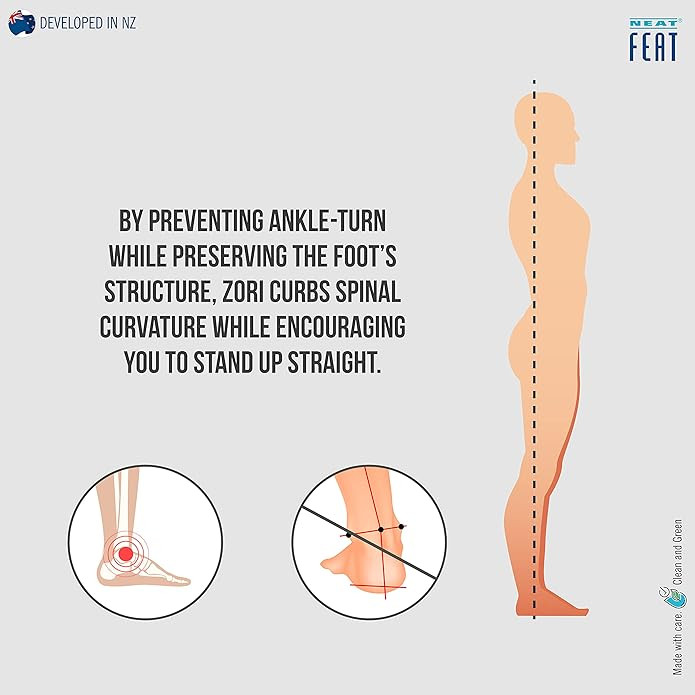 Neat Feat Zori Sandal Thong Black Size 09