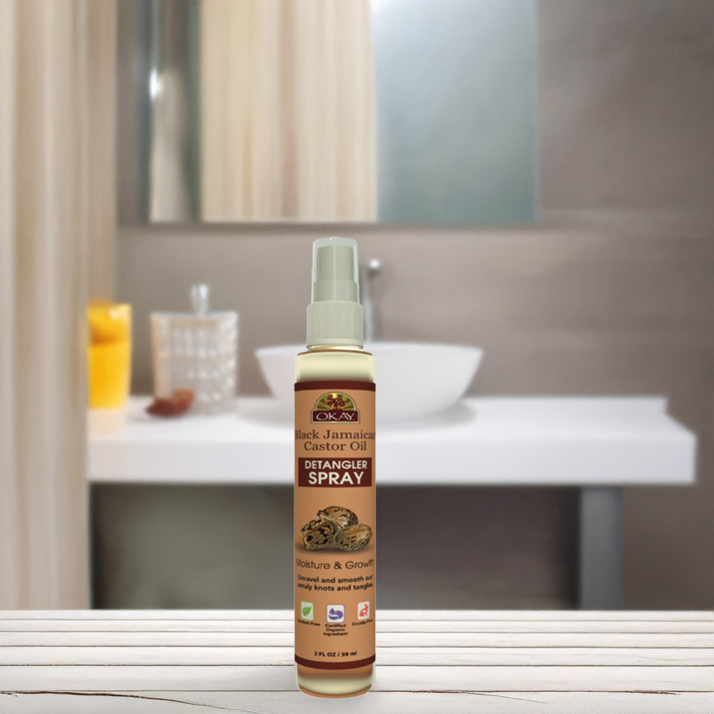 Okay Pure Naturals Detangler Spray with Black Jamaican Castor Oil 59ml