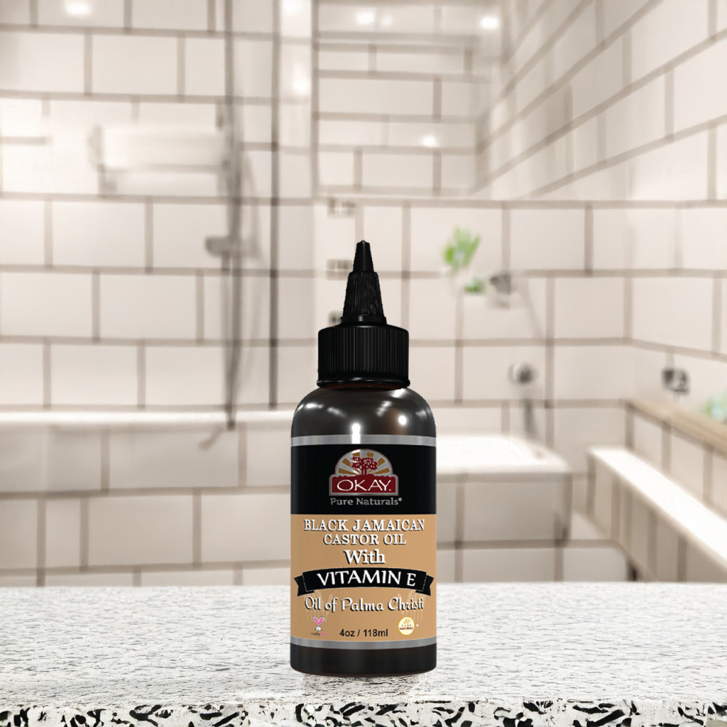 Okay Pure Naturals Black Jamaican Castor Oil with Vitamin E & Panthenol 118ml