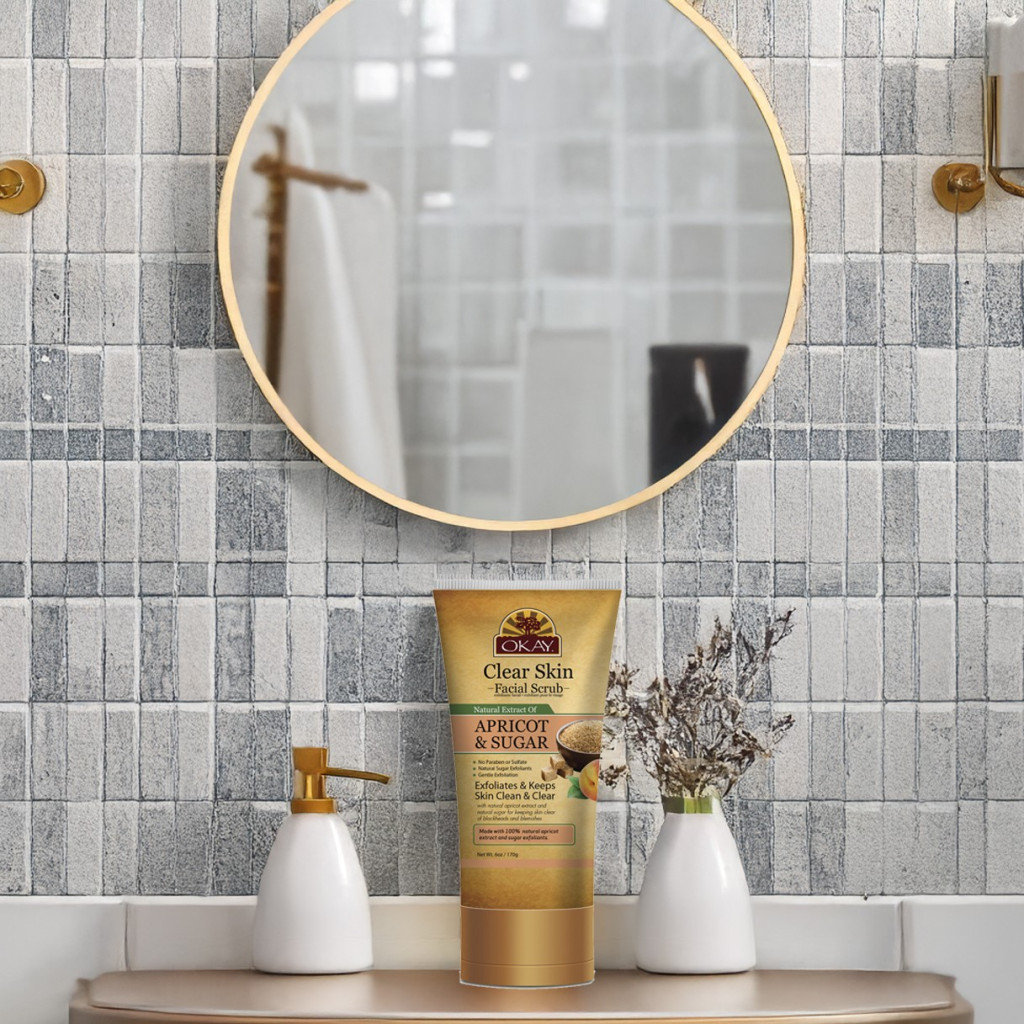 Okay Pure Cleaning Facial Scrub Apricot & Sugar 170g