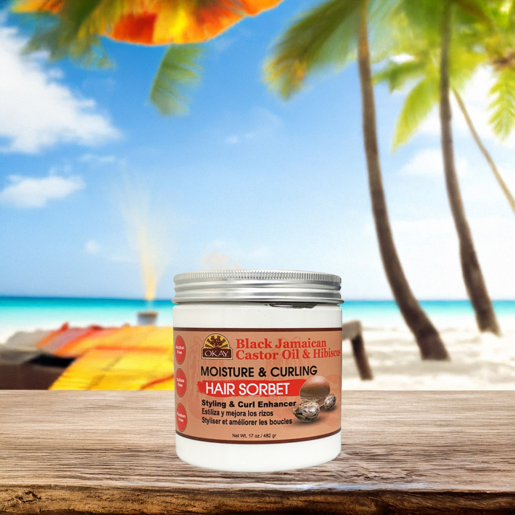 Okay Pure Black Jamaican Moisture Curling Sorbet 482g