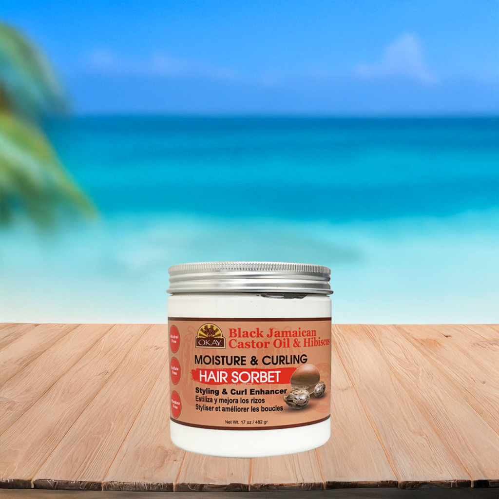 Okay Pure Black Jamaican Moisture Curling Sorbet 482g