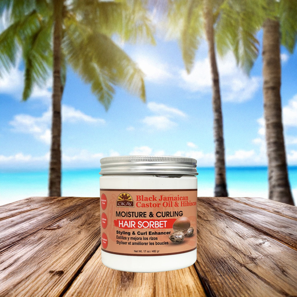Okay Pure Black Jamaican Moisture Curling Sorbet 482g