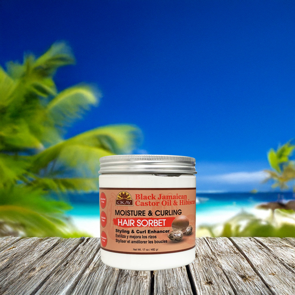 Okay Pure Black Jamaican Moisture Curling Sorbet 482g