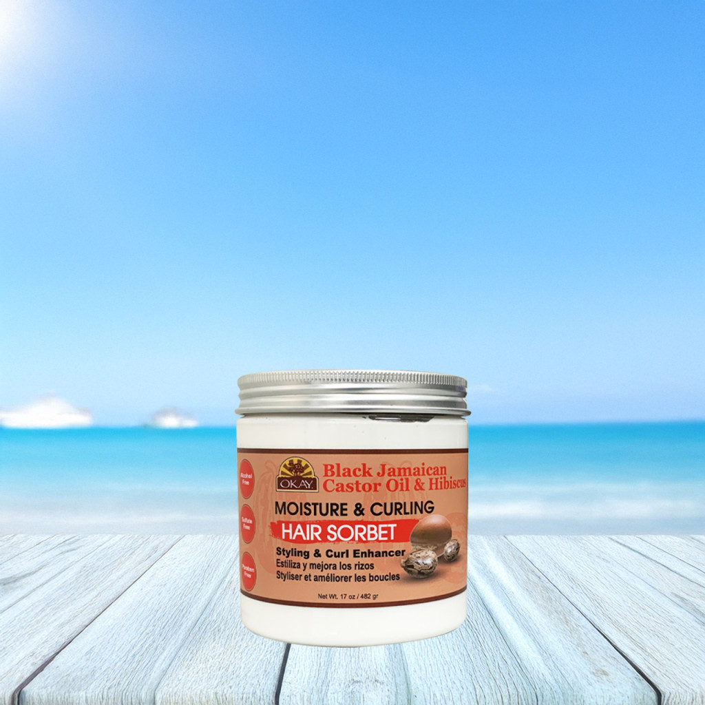Okay Pure Black Jamaican Moisture Curling Sorbet 482g