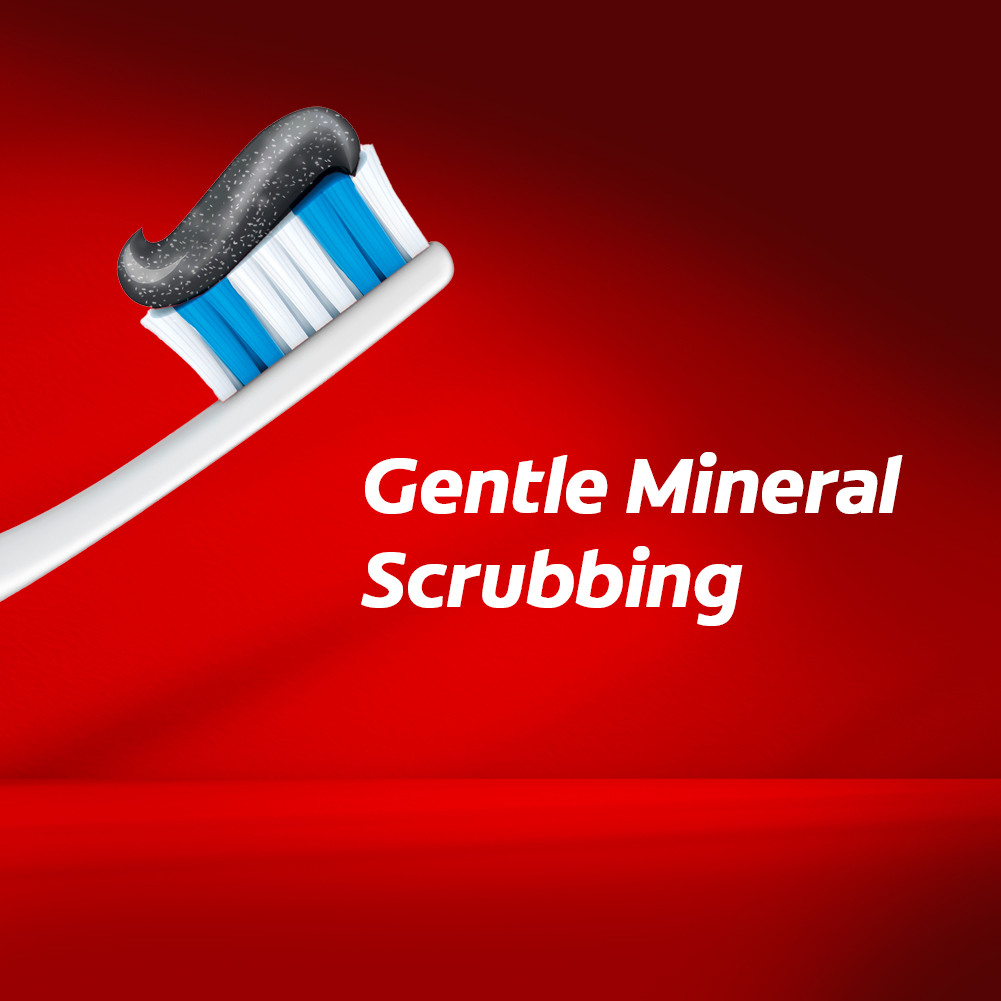 Colgate Optic White Charcoal Whitening Toothpaste 2x75ml