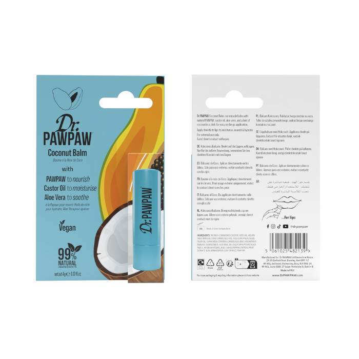 Dr PawPaw Twist Up Lip Balm Coconut 4g