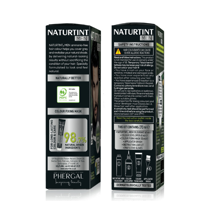 Naturtint Men Hair Color 3N Dark Chestnut 170ml