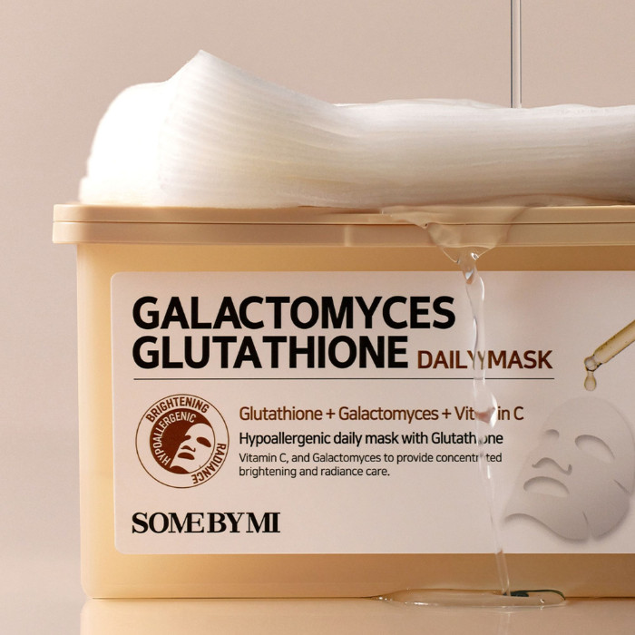 Some By Mi Galactomyces Glutathione Daily Brightening and Hydrating Facial Sheet Masks 30s