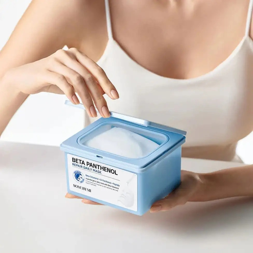 Some By Mi Beta Panthenol Repair Daily Sheet Mask, Sensitive Skin Soothing and Hydration Care - 30s