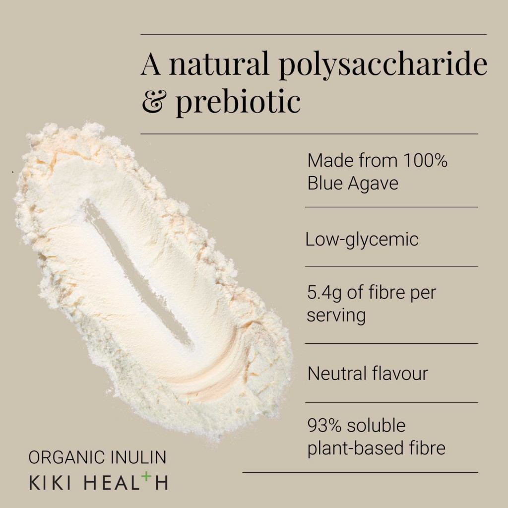 KIKI Health Organic Inulin 100% Blue Agave Powder 250g