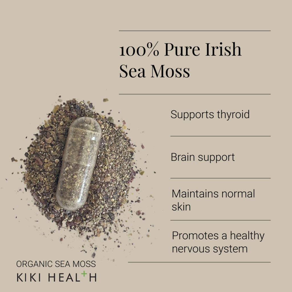 KIKI Health Organic Sea Moss 500mg 90 Capsules