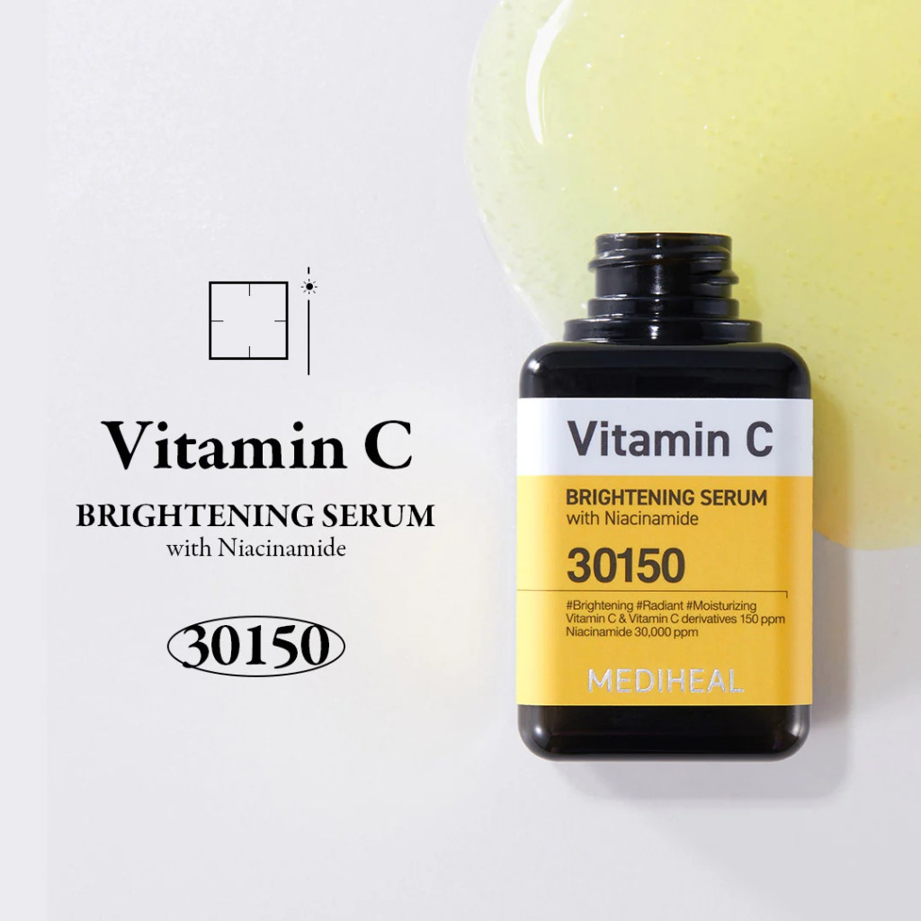 Mediheal Vitamin C Brightening, Gentle Daily Serum for Radiant, Smooth and Hydrated Skin - 40ml