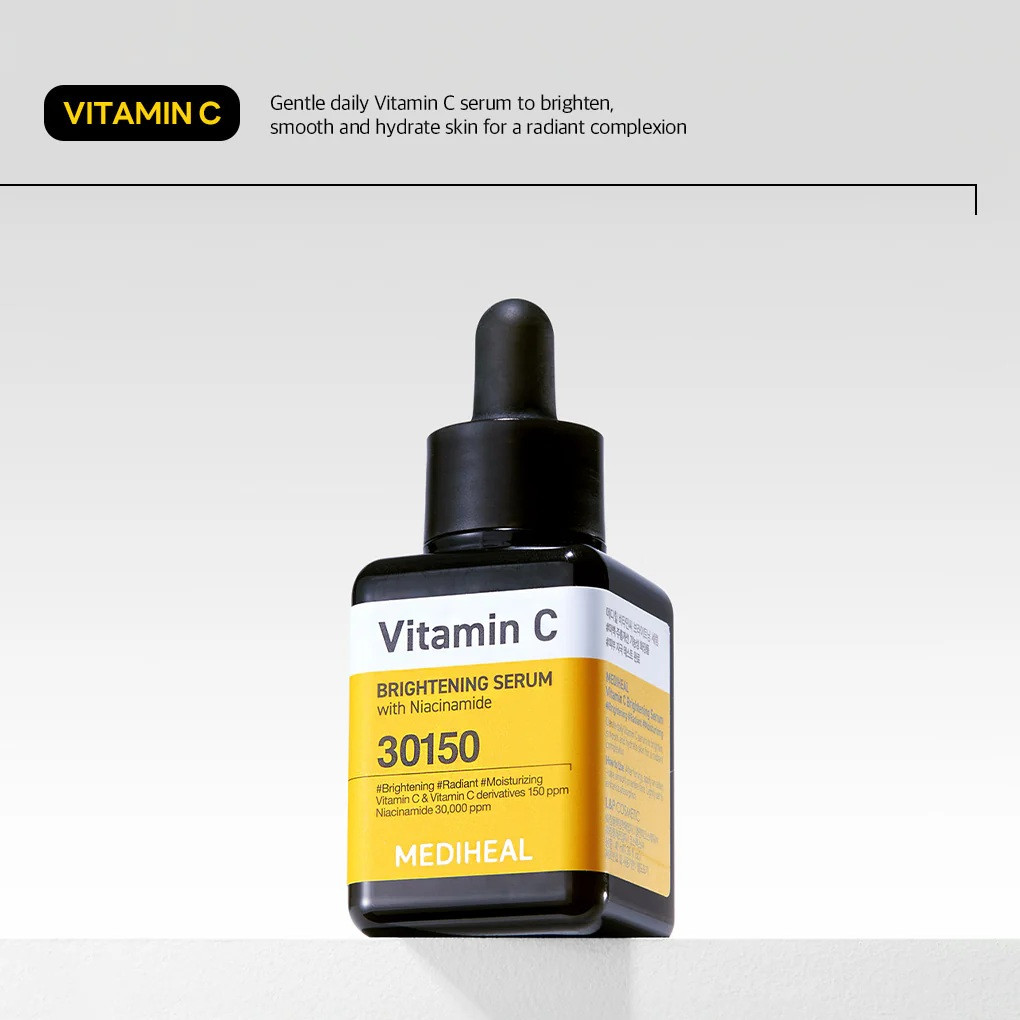 Mediheal Vitamin C Brightening, Gentle Daily Serum for Radiant, Smooth and Hydrated Skin - 40ml