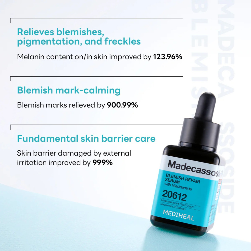 Mediheal Madecassoside Blemish Repair Serum, Brightening and Calming Serum for Post-Acne Marks - 40ml