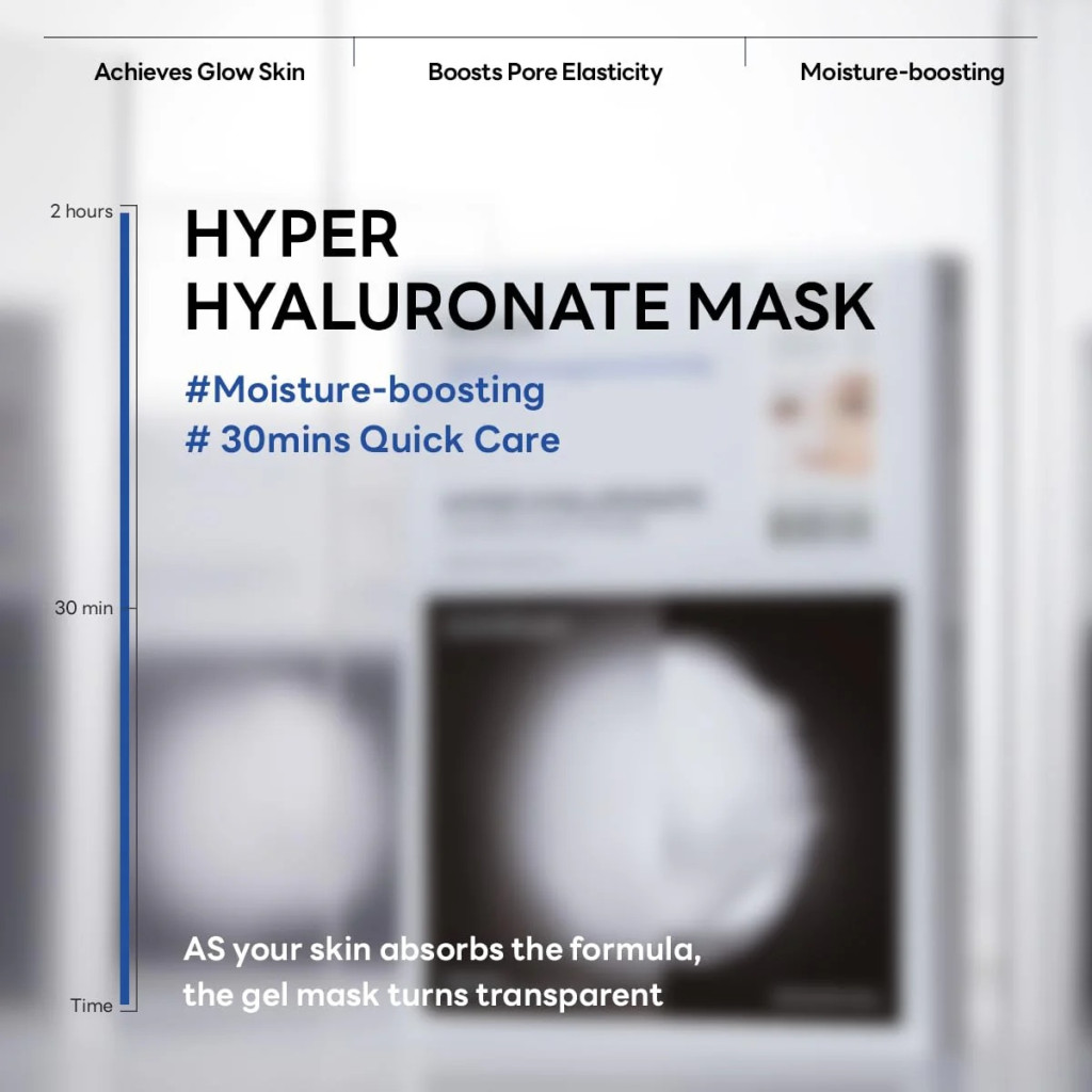 Mediheal Hyper Hyaluronate Gel Mask, Deep Hydration and Brightening with Liposome Hyaluronic Acid - 35g