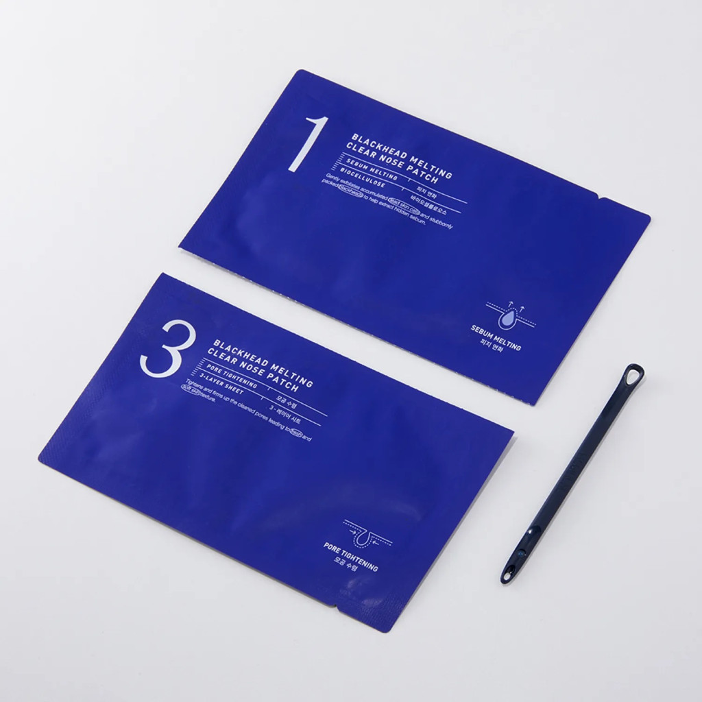 Mediheal Blackhead Melting Clear Nose Patch, Sebum Removal, Pore Tightening and Smooth Skin Care - 4s