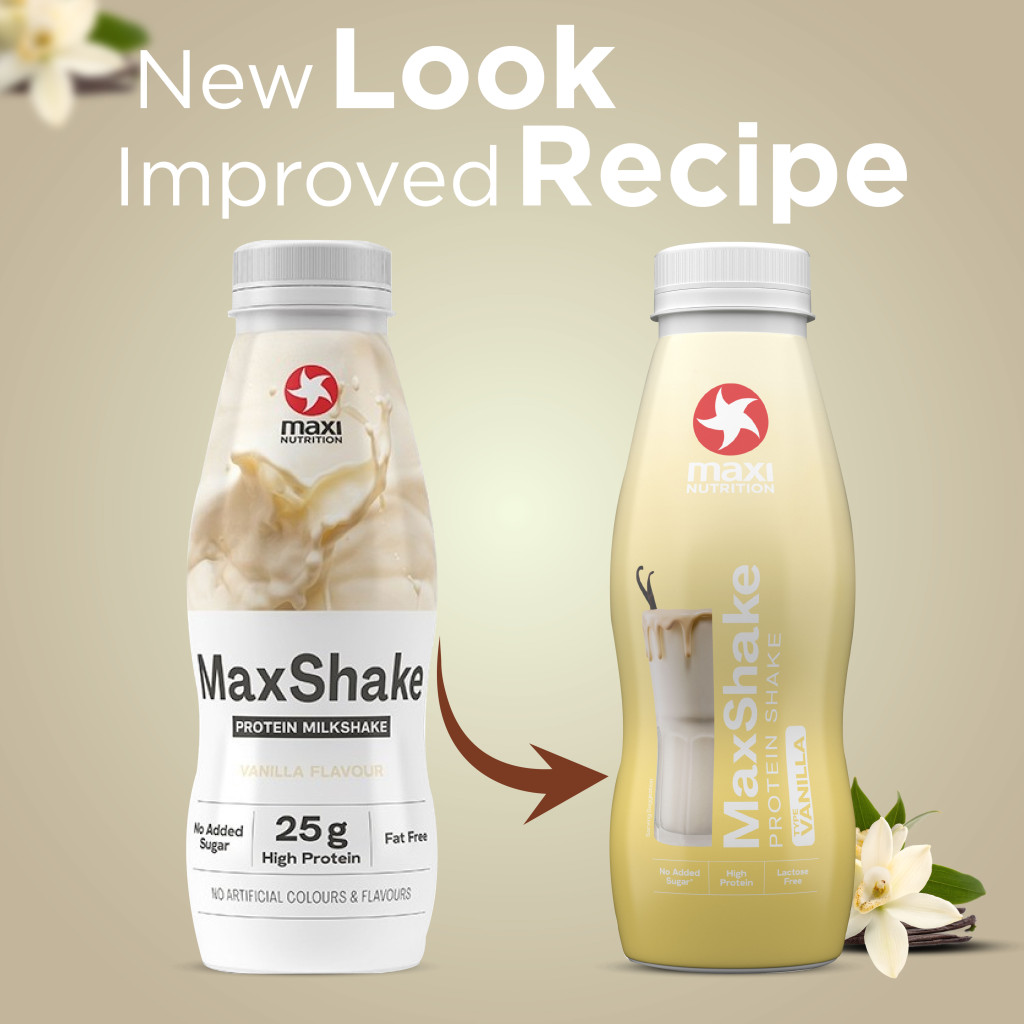 Maxi Nutrition MaxShake Protein Vanilla, 25g Protein Ready to Drink Low Fat Shake, 330ml