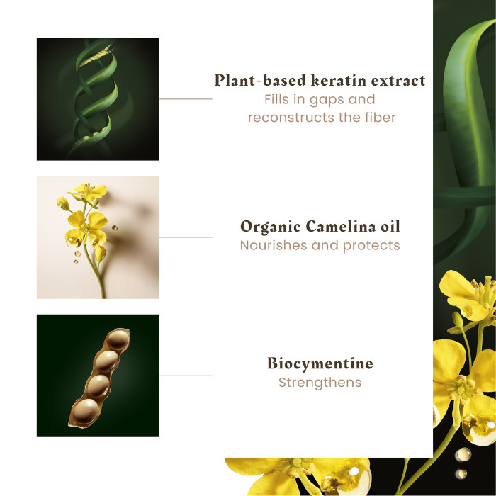 Rene Furterer Absolue Keratine Renewal Care Mask, Deep Repair Hair Mask for Damaged, Over-Processed Hair 100ml