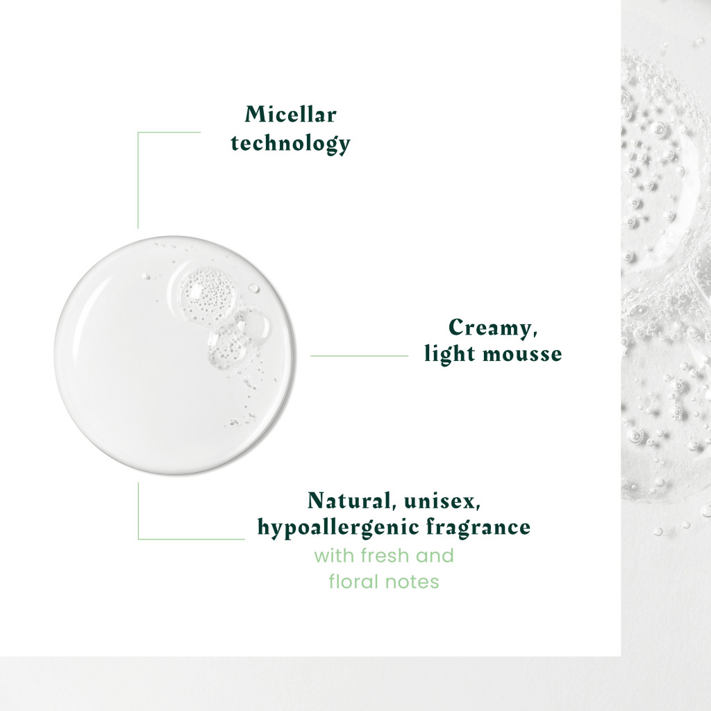 Rene Furterer Naturia Gentle Micellar Shampoo, Vegan Daily Care for Soft and Healthy Hair - 200ml