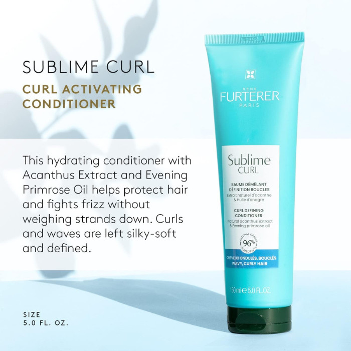 Rene Furterer Sublime Curl Defining Conditioner - Lightweight Detangling Conditioner for Wavy & Curly Hair 150ml