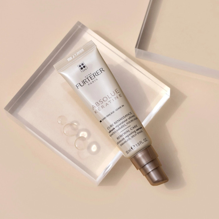 Rene Furterer Absolue Keratine Renewal Care, Repair Serum for Damaged, Over-Processed Hair - 30ml