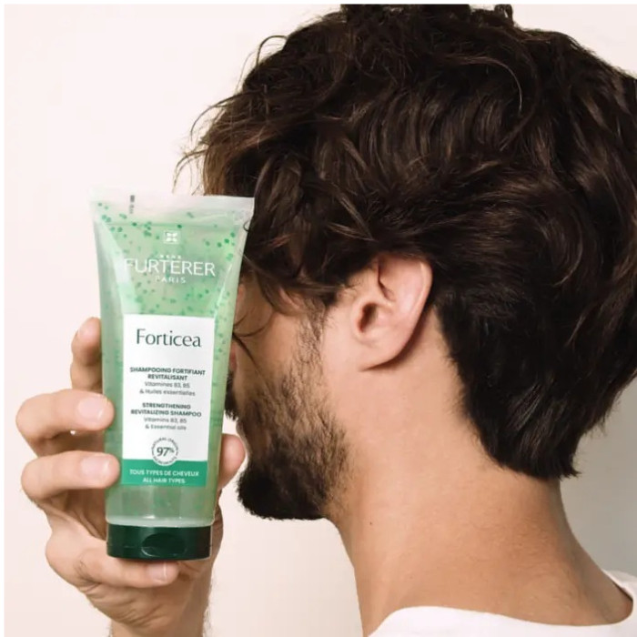 Rene Furterer Forticea Strengthening Shampoo - Energizing Shampoo for Stronger, Thicker, Fuller Hair 200ml