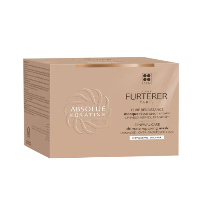 Rene Furterer Absolue Keratine Repairing Mask– Intensive Repair Mask for Damaged, Brittle & Over-Processed Hair 200ml