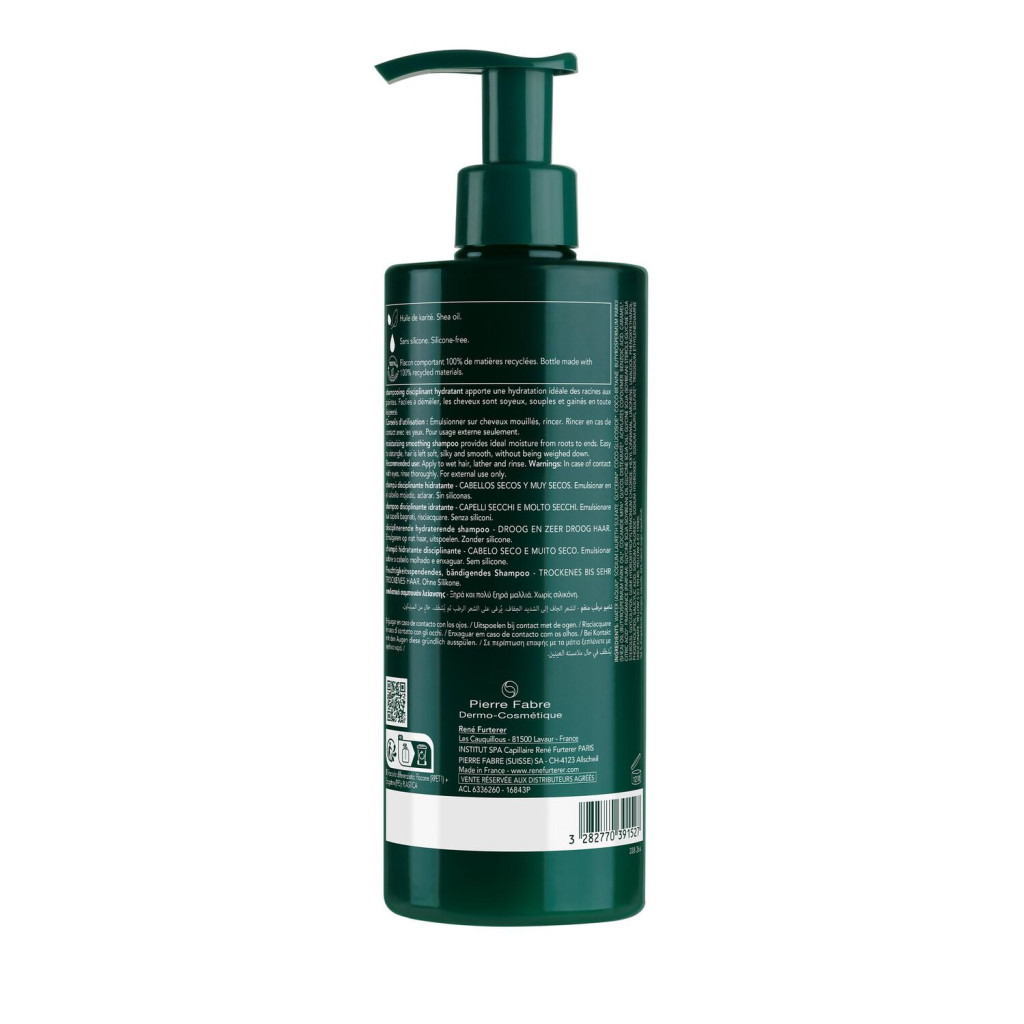 Rene Furterer Karite Moisturizing Shampoo, Antioxidant-Rich Care for Dry, Dehydrated Hair - 500ml
