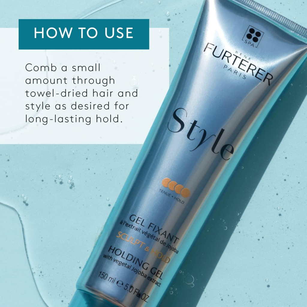 Rene Furterer Style Holding, Non-Sticky, Silicone-Free Hair Gel with Long-Lasting Shine - 150ml