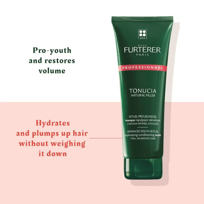 Rene Furterer Tonucia Natural Filler Mask- Anti-Aging Hair Mask for Thinning, Fragile or Aging Hair 250ml
