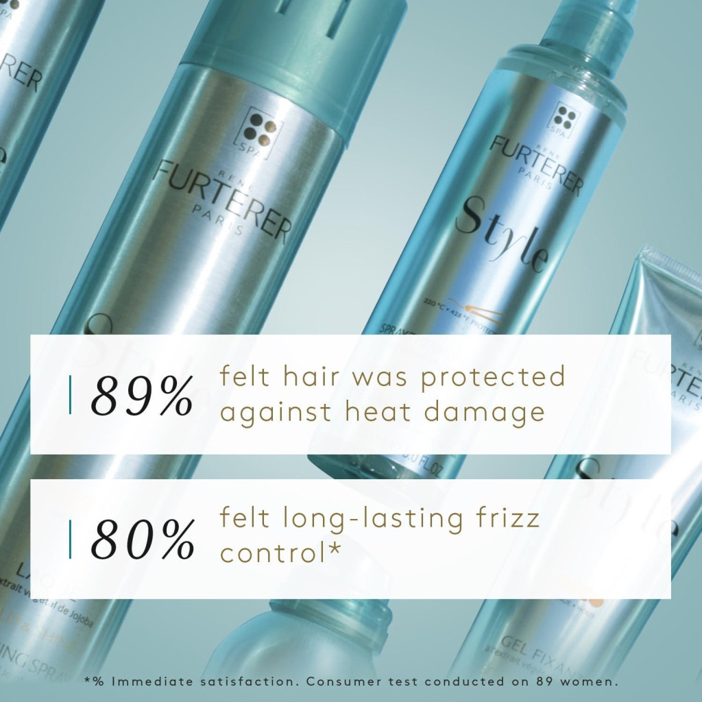 Rene Furterer Style Thermal Protecting Spray, Heat Protection, Anti-Frizz, Lightweight and Silicone-Free - 150ml