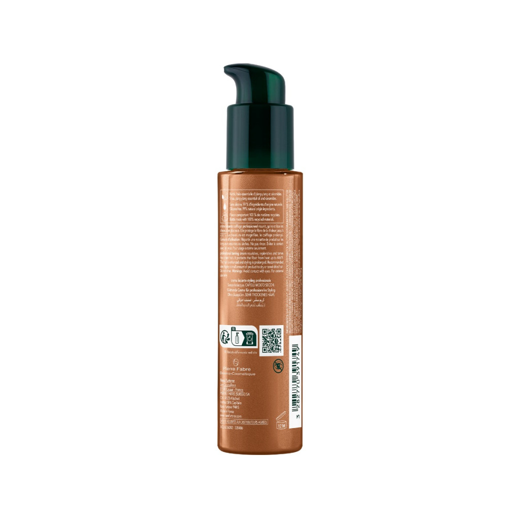 Rene Furterer Sublime Karite Taming Cream, Leave-In Frizz Control, Heat Protection and Nourishing - 100ml