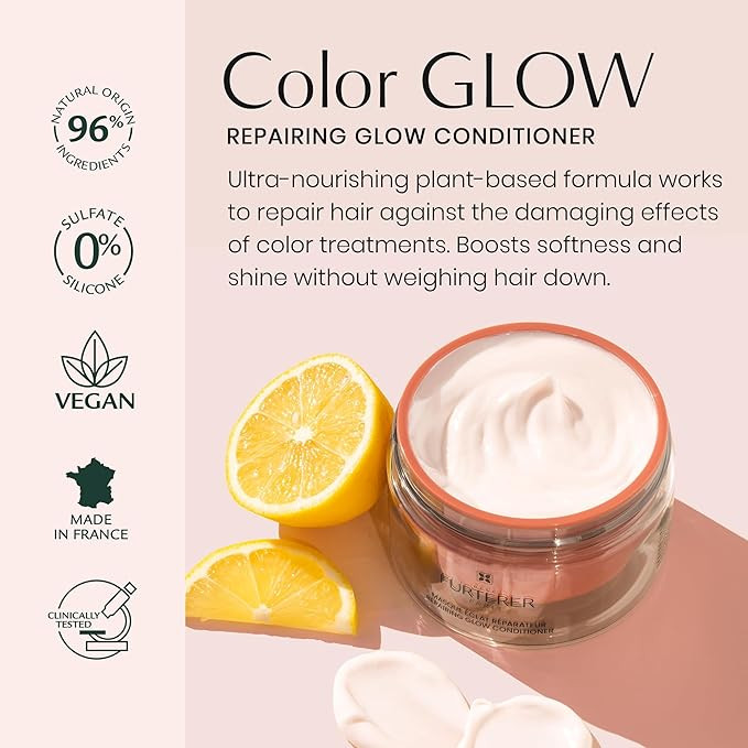 Rene Furterer Glow Repairing Conditioner, Hydrating Detangler for Colored and Highlighted Hair - 200ml