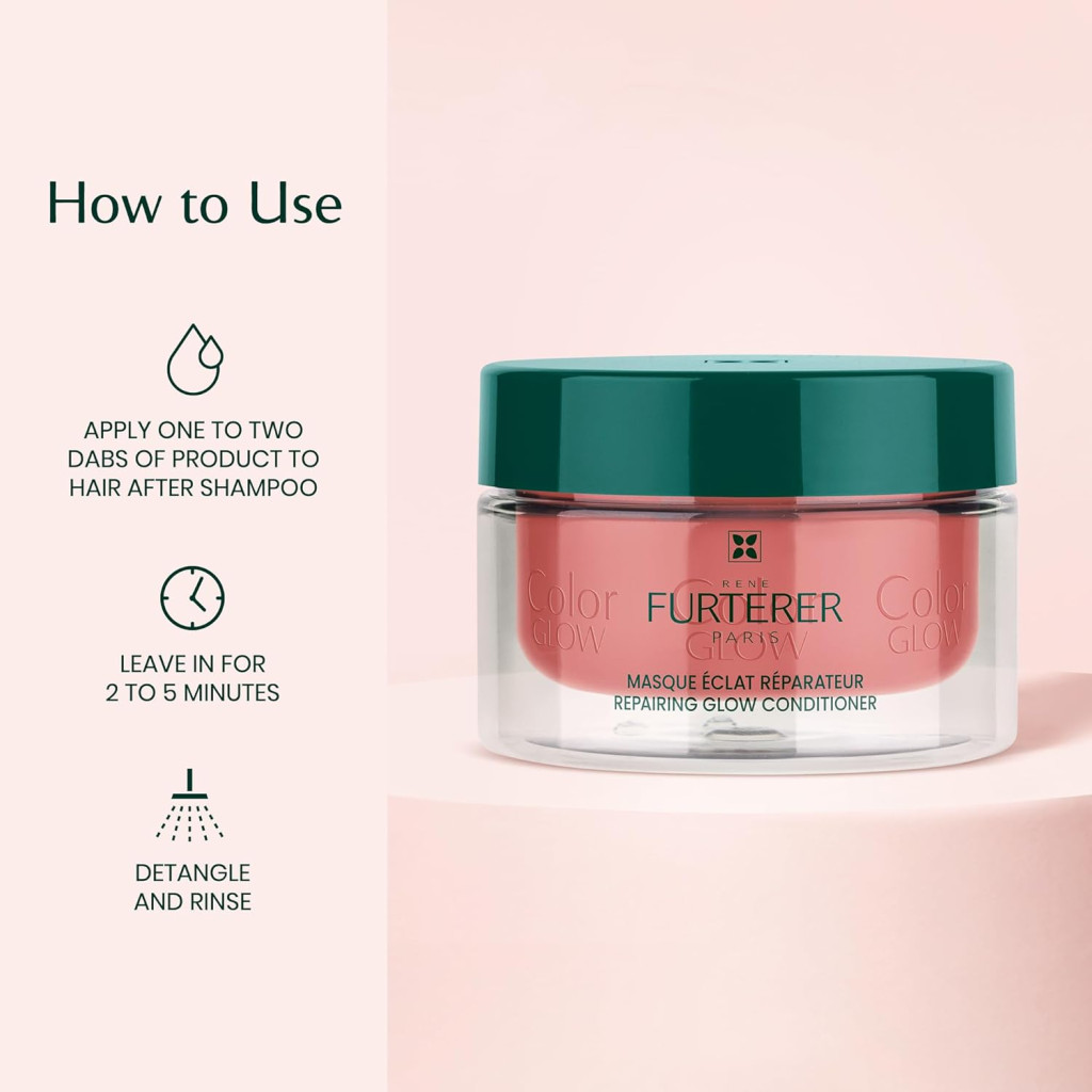 Rene Furterer Glow Repairing Conditioner, Hydrating Detangler for Colored and Highlighted Hair - 200ml