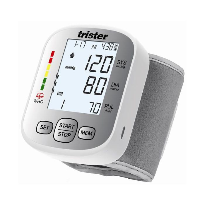 Trister Digital Wrist Blood Pressure Monitor, Dual Power, Irregular Heartbeat And WHO Indicator, TS 316BPW