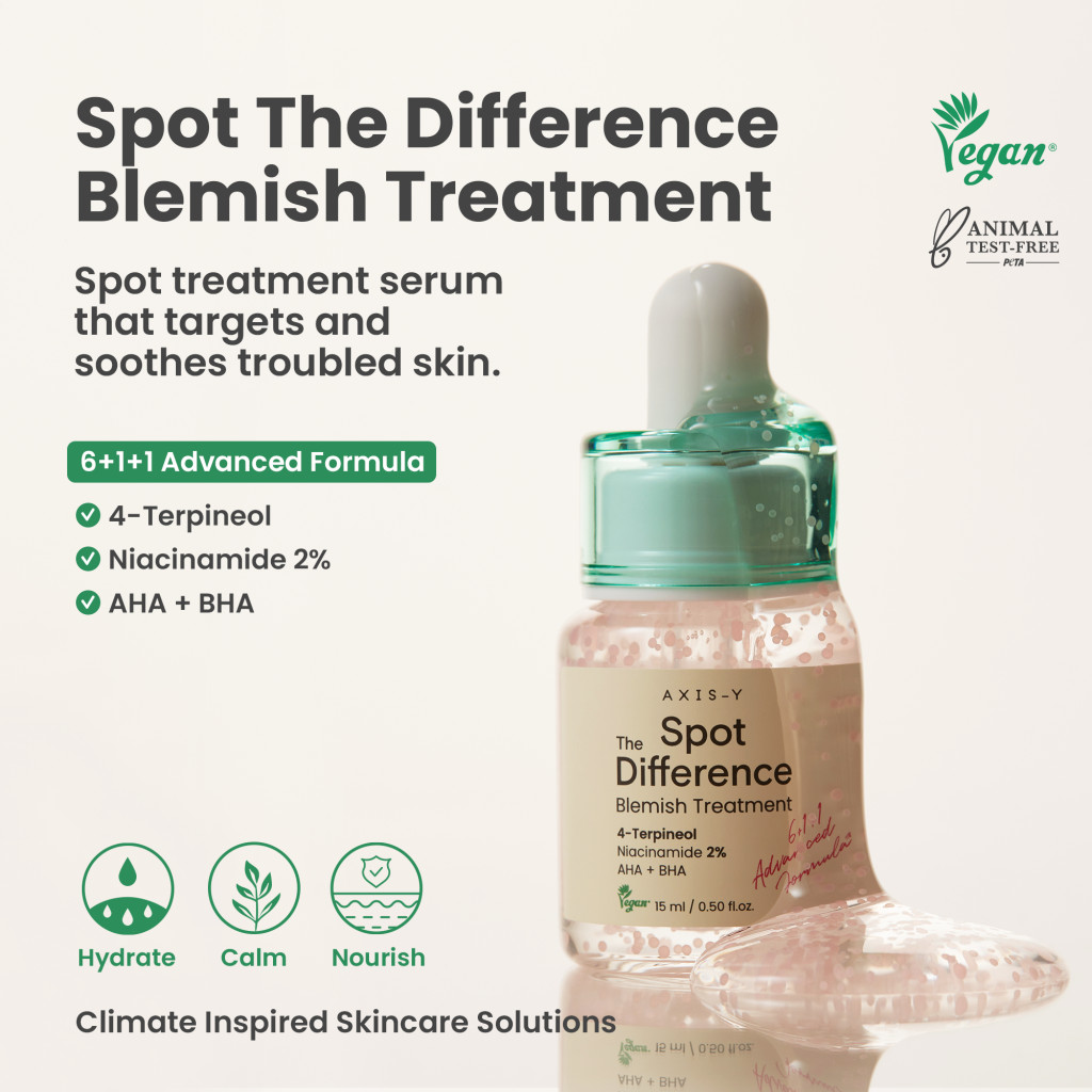 Axis-Y Spot The Difference Blemish Treatment – Targeted Acne Treatment for Sensitive, Oily & Acne-Prone Skin 15ml