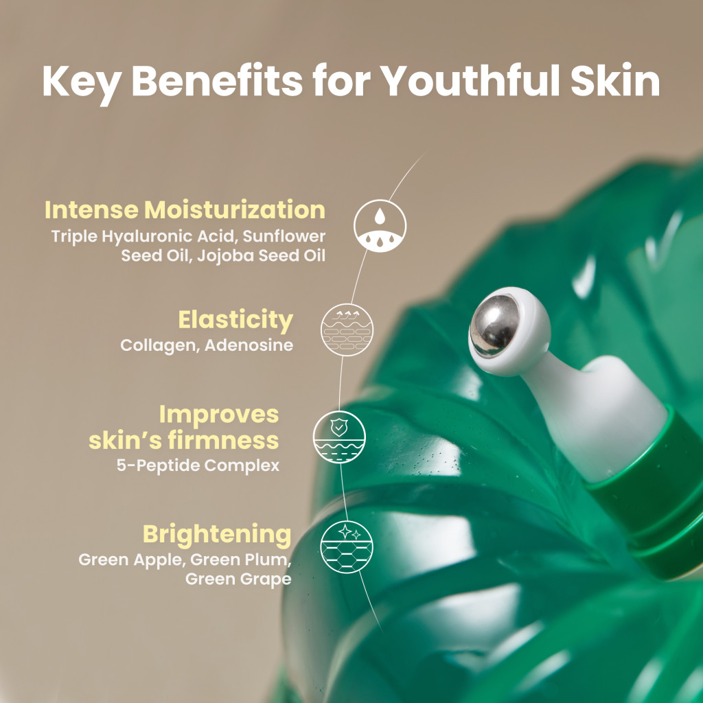 Axis-Y Vegan Collagen Eye Serum – Hydrating & Firming Eye Serum for Dark Circles, Puffiness & Fine Lines 10ml