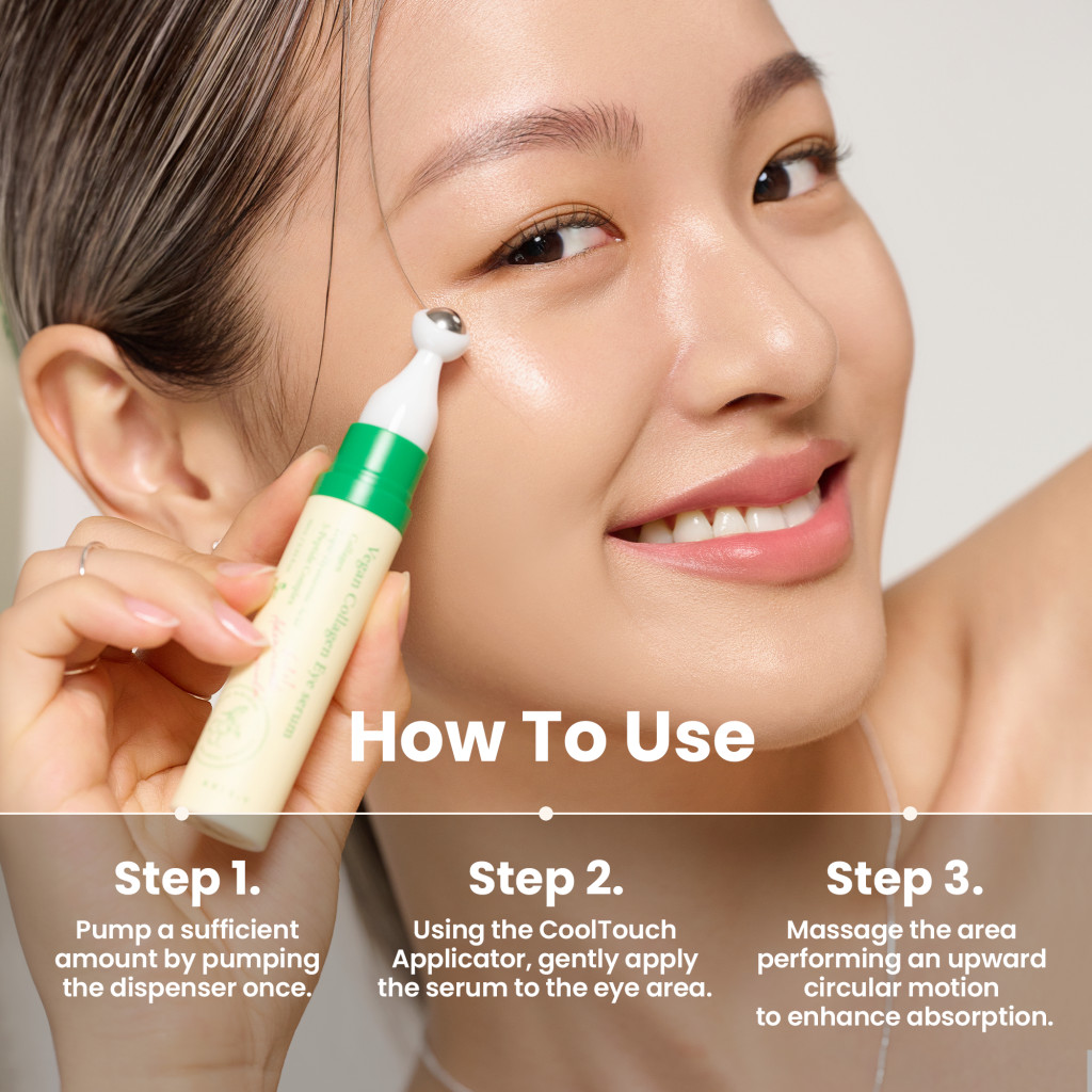 Axis-Y Vegan Collagen Eye Serum – Hydrating & Firming Eye Serum for Dark Circles, Puffiness & Fine Lines 10ml