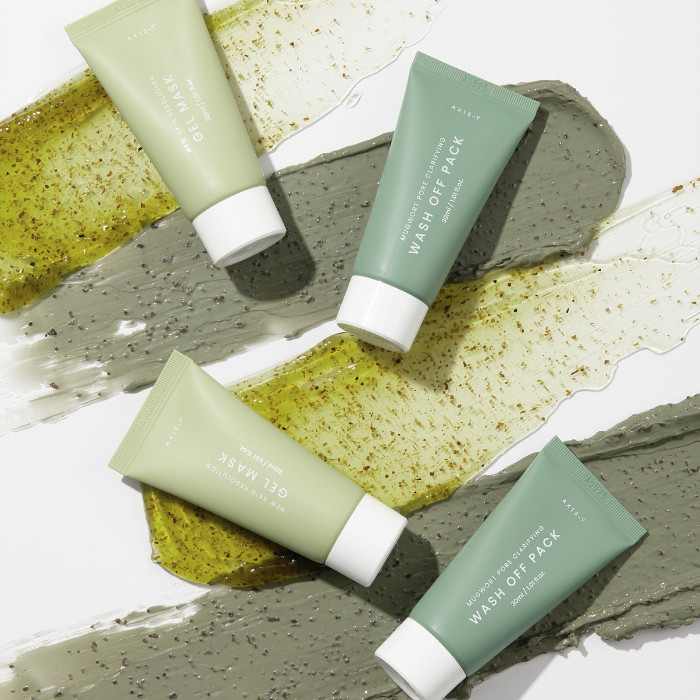 Axis-Y Mask Now Glow Later Duo Set – Mugwort Mask + Gel Mask Each for Pore Care, Hydration & Skin Brightening 30ml