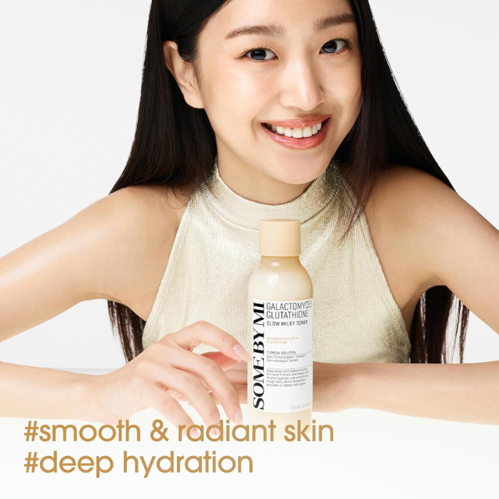 Some By Mi Galactomyces Glutathione Glow Milky Toner, Brightening and Hydrating Radiance Care - 200ml